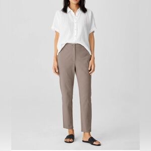 Eileen Fisher Cotton Ponte Slim Pant. Size XL